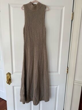 Banana Republic Sleeveless Knit Dress in Taupe